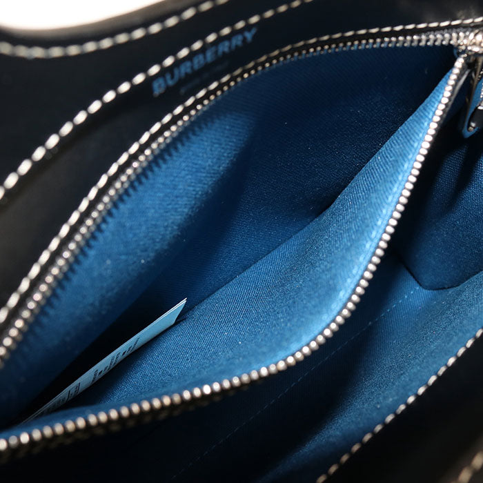 BURBERRY Mini Pocket Bag Canvas Handbag Shoulder Bag - Blue