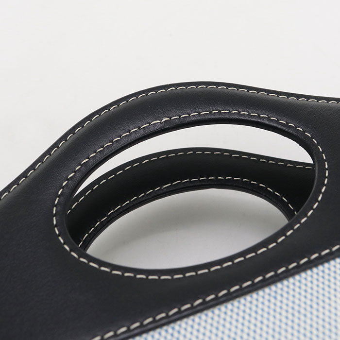 BURBERRY Mini Pocket Bag Canvas Handbag Shoulder Bag - Blue