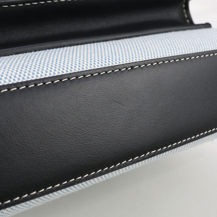 BURBERRY Mini Pocket Bag Canvas Handbag Shoulder Bag - Blue