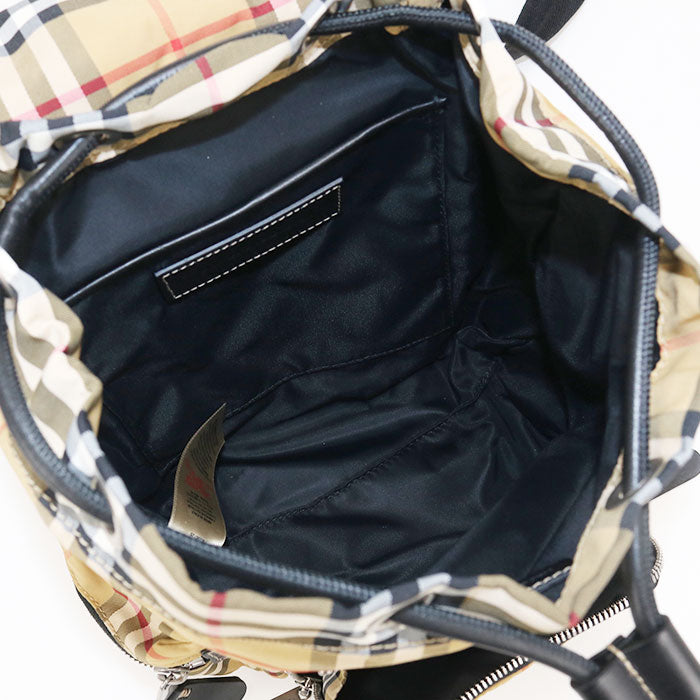 BURBERRY Nova Check Nylon Backpack - Beige