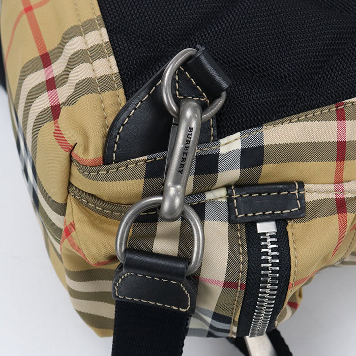 BURBERRY Nova Check Nylon Backpack - Beige