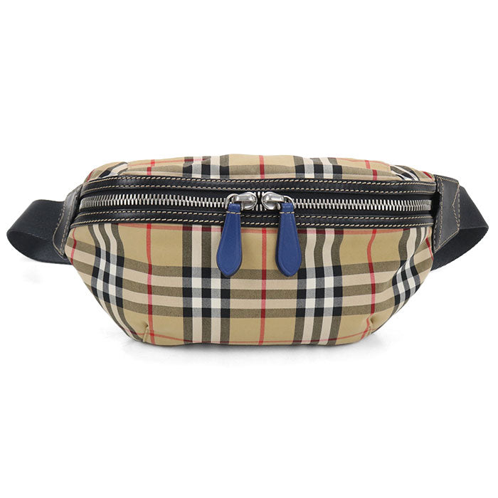 BURBERRY Nova Check Cotton Polyester Body Bag - Beige