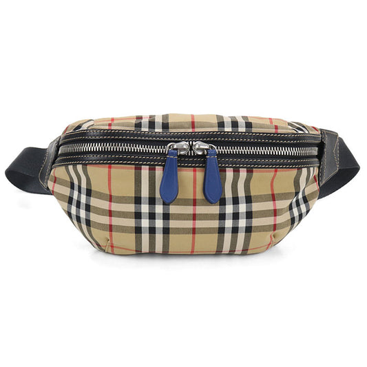 BURBERRY Nova Check Cotton Polyester Body Bag - Beige