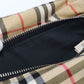 BURBERRY Nova Check Cotton Polyester Body Bag - Beige