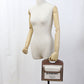 BURBERRY Mini Two-Tone Canvas and Leather Pocket Bag/Handbag/Shoulder Bag - Beige