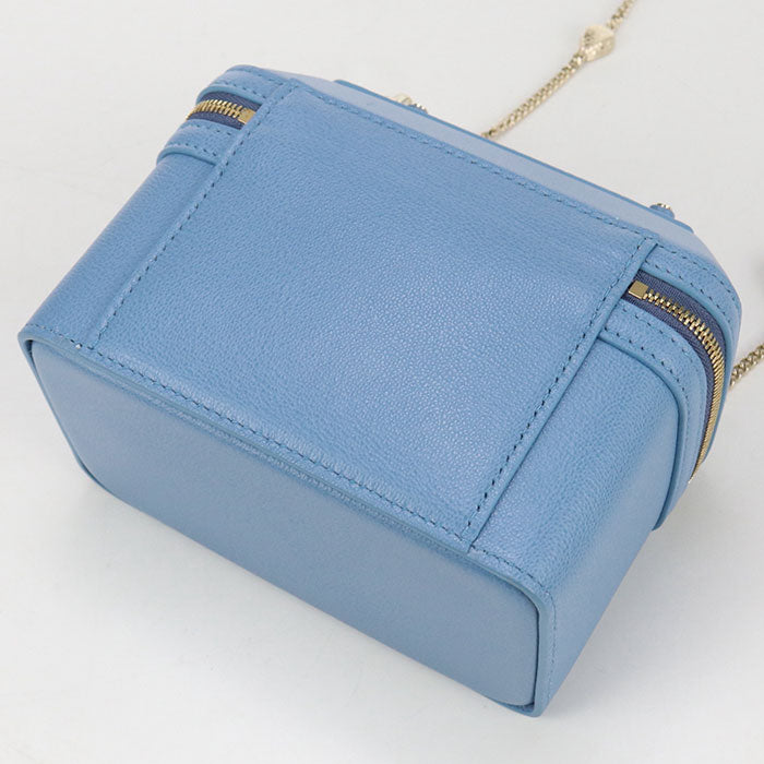 BVLGARI セルペンティ カーフ バニティ-バッグ ショルダーバッグ - ブルー