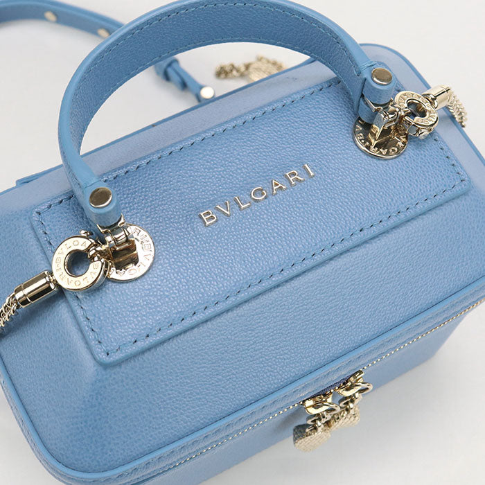 BVLGARI セルペンティ カーフ バニティ-バッグ ショルダーバッグ - ブルー