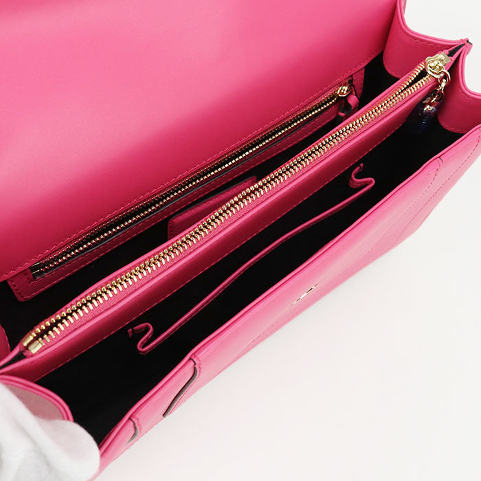 BVLGARI セルペンティ フォーエバー カーフスキン チェーンショルダーバッグ - ピンク