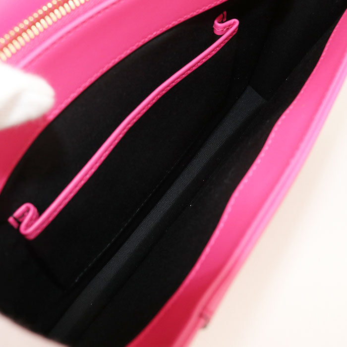 BVLGARI セルペンティ フォーエバー カーフスキン チェーンショルダーバッグ - ピンク