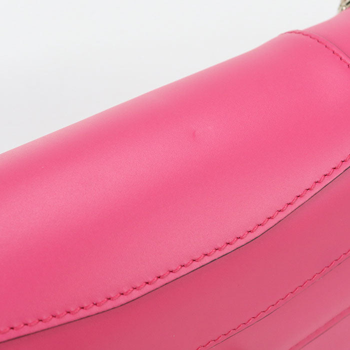 BVLGARI セルペンティ フォーエバー カーフスキン チェーンショルダーバッグ - ピンク