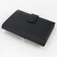 BVLGARI Calfskin Bifold Compact Wallet - Black