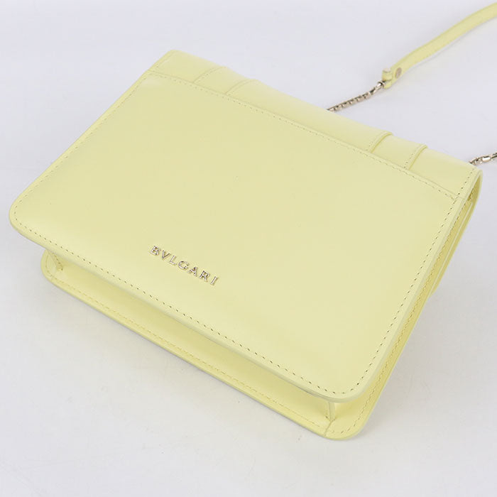 BVLGARI セルペンティ フォーエバー カーフ ショルダーバッグ - イエロー