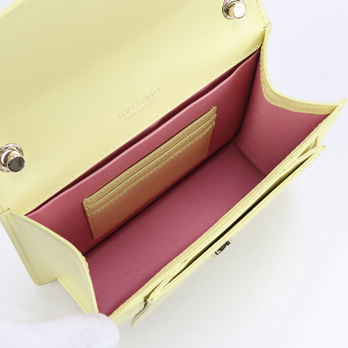 BVLGARI セルペンティ フォーエバー カーフ ショルダーバッグ - イエロー