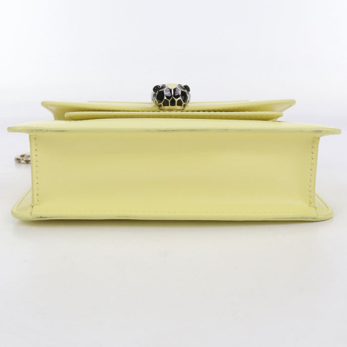 BVLGARI セルペンティ フォーエバー カーフ ショルダーバッグ - イエロー