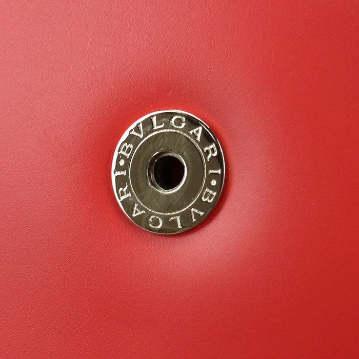 BVLGARI Serpenti Forever Calf Leather Chain Shoulder Bag - Red