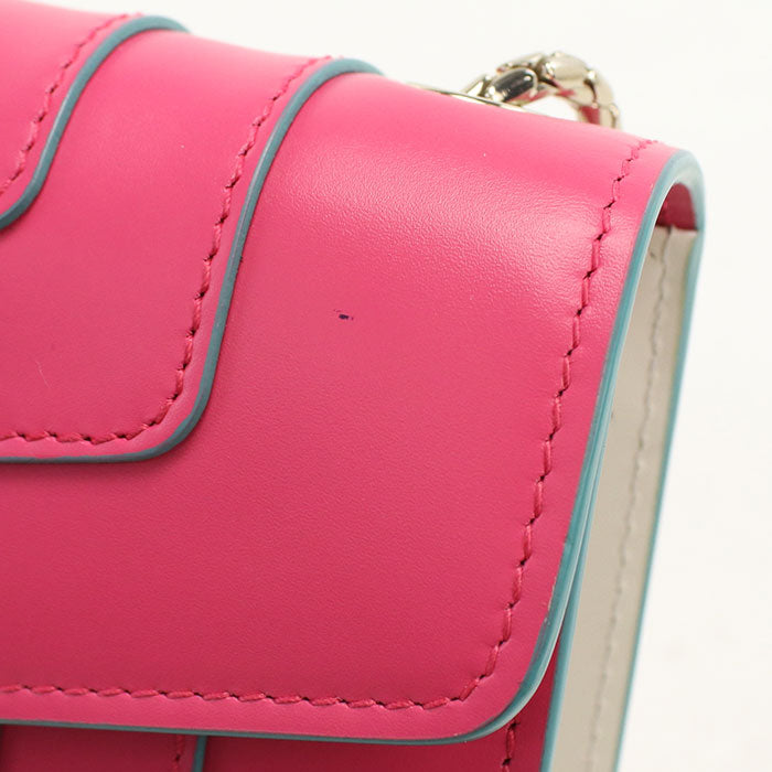 BVLGARI セルペンティフォーエバー カーフ チェーンショルダーバッグ - ピンク