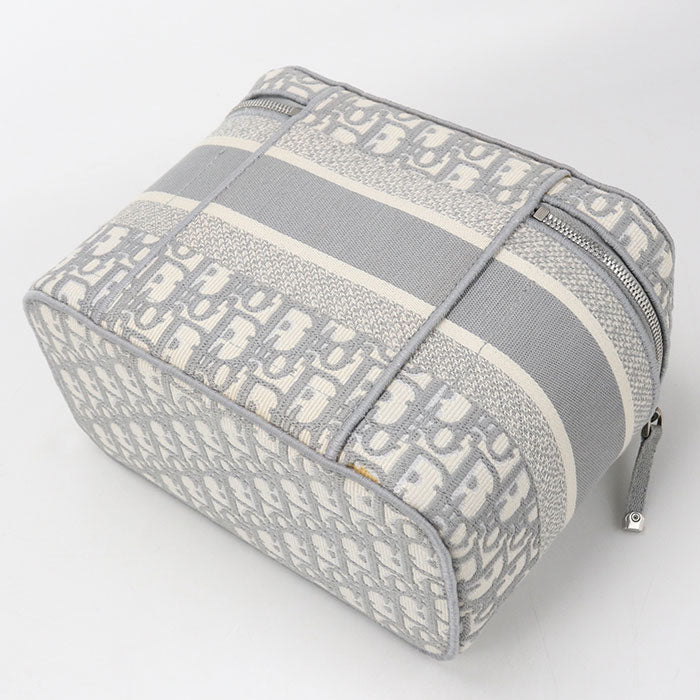 Dior Travel Oblique Vanity Bag - Grey