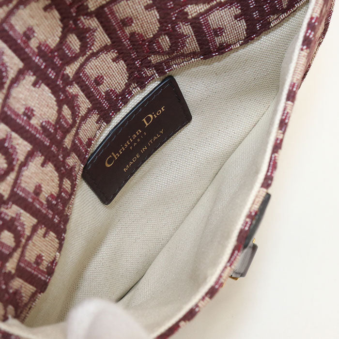 Dior サドル ディオールオブリーク ベルトバッグ ボディバッグ - レッド