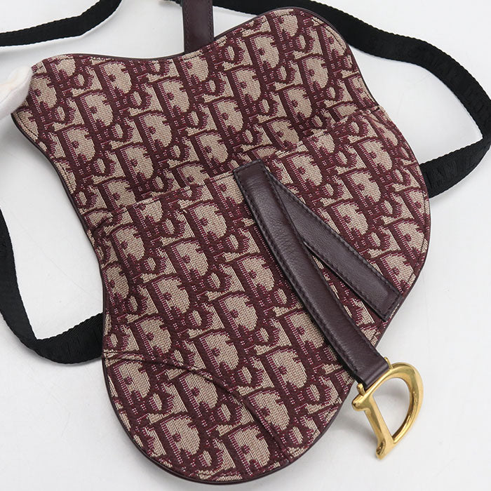 Dior サドル ディオールオブリーク ベルトバッグ ボディバッグ - レッド