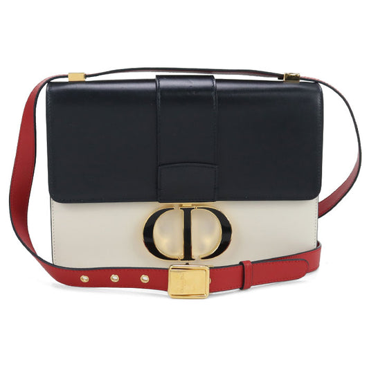 Dior 30 Montaigne Calfskin Shoulder Bag - Black and White