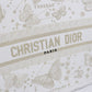 Dior Book Tote Small Jacquard Tote Bag - White