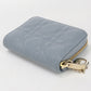 Dior Lady Dior Leather Coin Case - Blue
