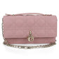 Dior My Dior Lambskin Handbag/Shoulder Bag - Pink
