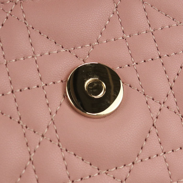 Dior My Dior Lambskin Handbag/Shoulder Bag - Pink