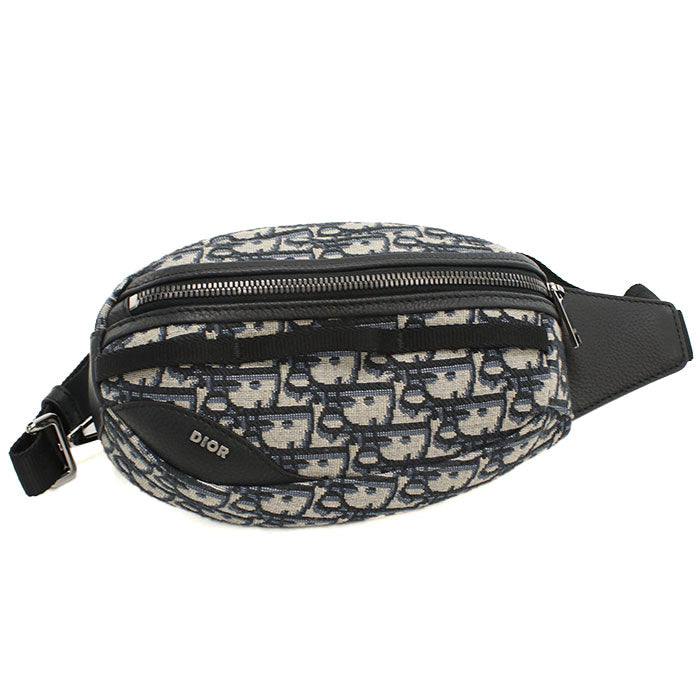 Dior Scarab Dior Oblique Jacquard Body Bag - Navy