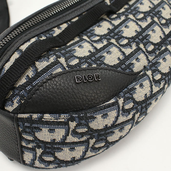 Dior Scarab Dior Oblique Jacquard Body Bag - Navy