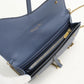 Dior Saddle Calfskin Chain Wallet Shoulder Bag - Blue