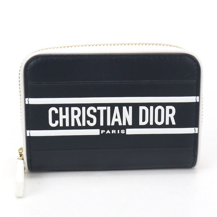 Dior ヴァイブ レザー コインケース - ネイビー