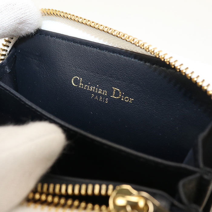 Dior ヴァイブ レザー コインケース - ネイビー