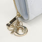 Dior Lady Dior Scarlet Lambskin Bi-fold Compact Wallet - Blue