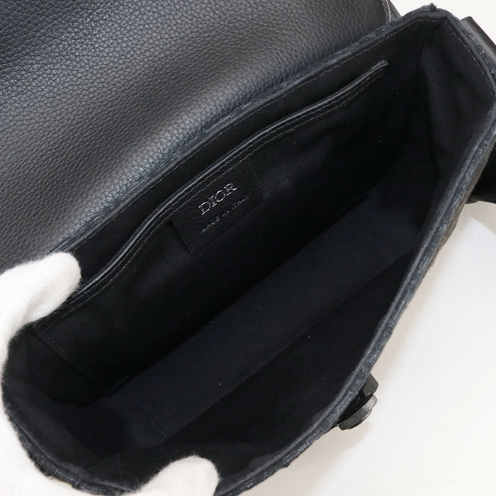 Dior Saddle Messenger Bag, Small Saddle Dior Oblique Shoulder Bag - Black
