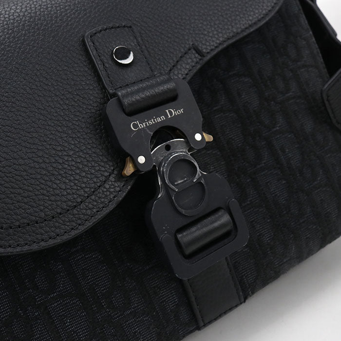 Dior Saddle Messenger Bag, Small Saddle Dior Oblique Shoulder Bag - Black