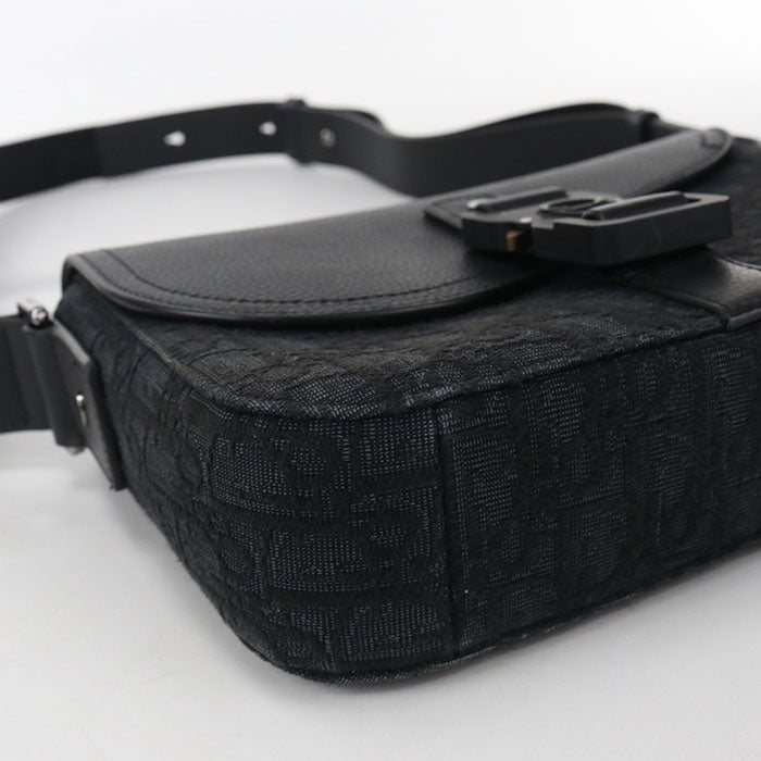 Dior Saddle Messenger Bag, Small Saddle Dior Oblique Shoulder Bag - Black