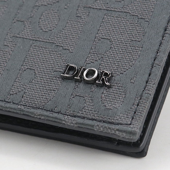 Dior Saddle Dior Oblique Calfskin Bi-fold Compact Wallet - Khaki