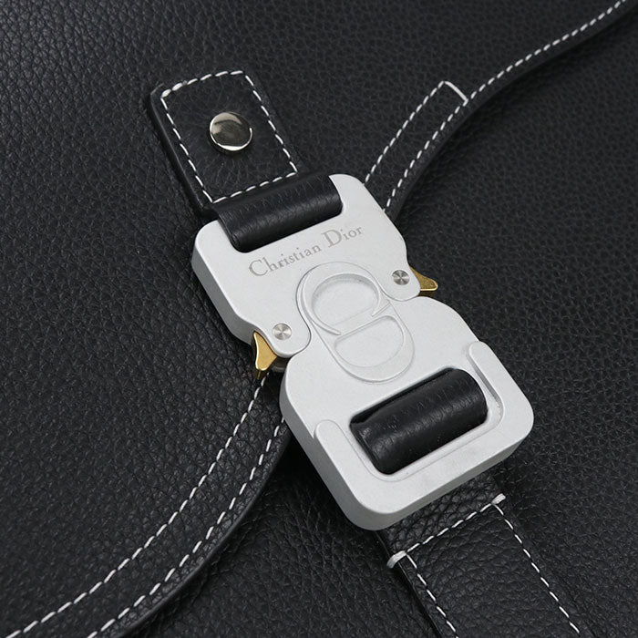 Dior Saddle Calfskin Clutch Bag - Black