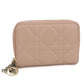 Dior Lady Dior Lambskin Card Case and Coin Case - Pink
