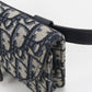 Dior Oblique Saddle Belt Pouch Canvas Body Bag - Navy