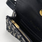 Dior Oblique Saddle Belt Pouch Canvas Body Bag - Navy