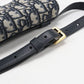 Dior Oblique Saddle Belt Pouch Canvas Body Bag - Navy