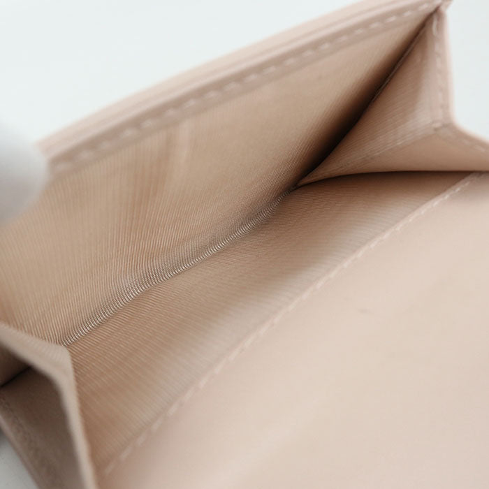 Dior Lady Dior Lotus Wallet Lambskin Tri-fold Compact Wallet - Pink