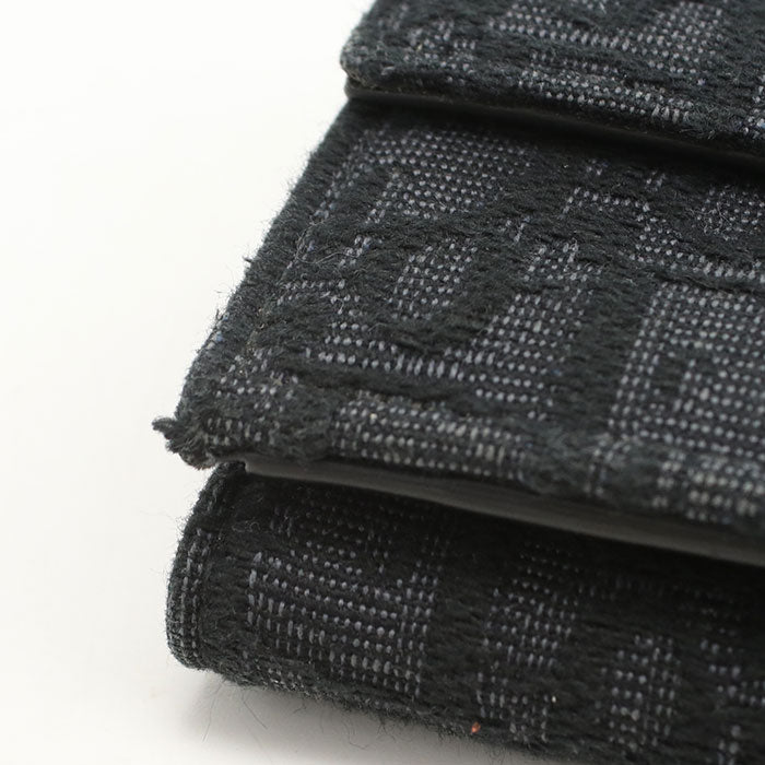 Dior ディオール オブリーク ジャカード 三つ折り財布 コンパクトウォレット - ブラック