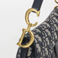 Dior サドル トロッター ディオール オブリーク ジャガード ハンドバッグ - ネイビー