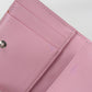 Dior レディディオール ブルーム カードホルダー ラムスキン 二つ折り財布 コンパクトウォレット - ブラック × ピンク