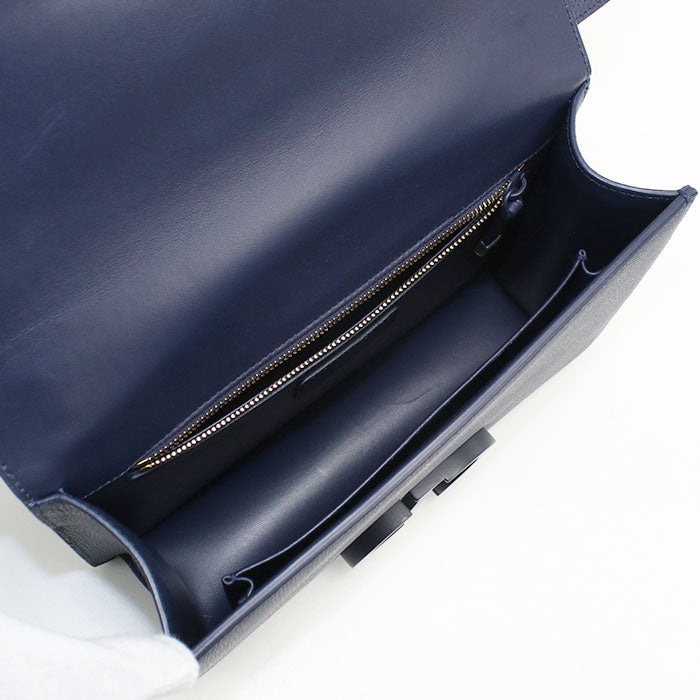 Dior 30 モンテーニュ カーフスキン ショルダーバッグ - ネイビー