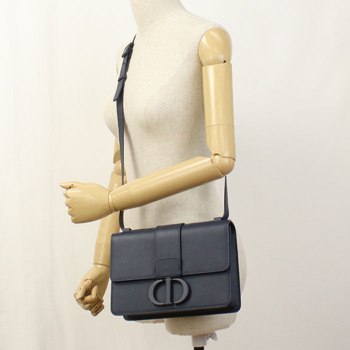 Dior 30 モンテーニュ カーフスキン ショルダーバッグ - ネイビー