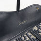 Dior サドル チェーンポーチ スモール ディオールオブリーク チェーンウォレット - ネイビー